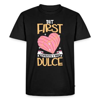 Humour espagnol Conchas Pain mexicain - T-shirt Premium bio Homme - noir - Devant - Nico (187cm)