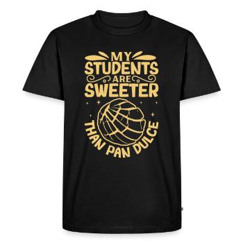Humour espagnol Conchas Pain mexicain - T-shirt Premium bio Homme - noir - Devant - Nico (187cm)