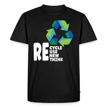 Changement climatique Environnemental Jour de la Terre 2022 - T-shirt Premium bio Homme - noir - Devant - Nico (187cm)