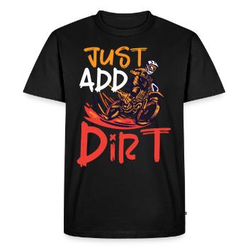 Dirt Bike Dirt Bike Riding Motocross Dirt Biking - T-shirt Premium bio Homme - noir - Devant - Nico (187cm)