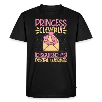 Commis des postes Postlady Postman Post Office - T-shirt Premium bio Homme - noir - Devant - Nico (187cm)