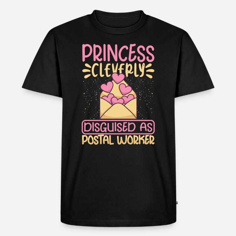 Postangestellte Postdame Postbote Post - Männer Premium Bio T-Shirt - Schwarz