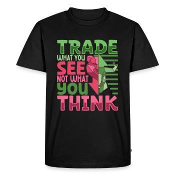 Stock Exchange Traders, Forex Traders, Investor Trading - Men's Premium Organic T-Shirt - black - Front - Nico (187cm)