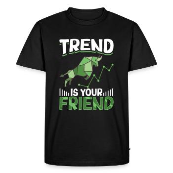 Stock Exchange Traders, Forex Traders, Investor Trading - Men's Premium Organic T-Shirt - black - Front - Nico (187cm)