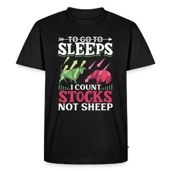 Stock Exchange Traders, Forex Traders, Investor Trading - Men's Premium Organic T-Shirt - black - Front - Nico (187cm)