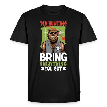 Traders boursiers, traders Forex, trading investisseur - T-shirt Premium bio Homme - noir - Devant - Nico (187cm)