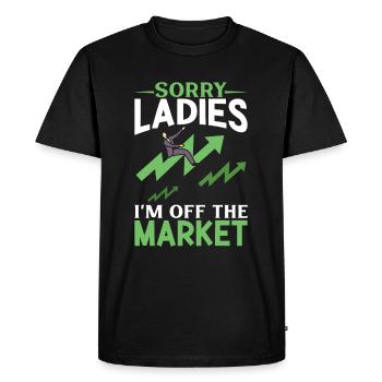 Stock Exchange Traders, Forex Traders, Investor Trading - Men's Premium Organic T-Shirt - black - Front - Nico (187cm)