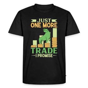 Stock Exchange Traders, Forex Traders, Investor Trading - Men's Premium Organic T-Shirt - black - Front - Nico (187cm)