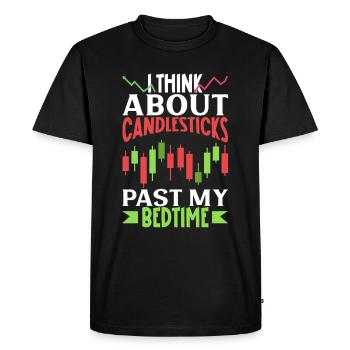 Stock Exchange Traders, Forex Traders, Investor Trading - Men's Premium Organic T-Shirt - black - Front - Nico (187cm)