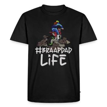 Dirt Bike Dirt Bike Riding Motocross Dirt Biking - T-shirt Premium bio Homme - noir - Devant - Nico (187cm)