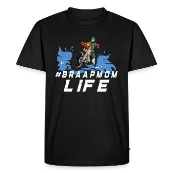 Dirt Bike Dirt Bike Riding Motocross Dirt Biking - T-shirt Premium bio Homme - noir - Devant - Nico (187cm)