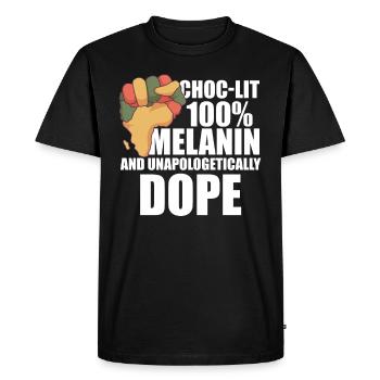 Afro Black Girl Pride Afro Girl Afrocentric - Men's Premium Organic T-Shirt - black - Front - Nico (187cm)