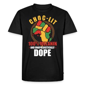 Afro Black Girl Pride Afro Girl Afrocentric - Men's Premium Organic T-Shirt - black - Front - Nico (187cm)