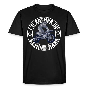 Dirt Bike Dirt Bike Riding Motocross Dirt Biking - T-shirt Premium bio Homme - noir - Devant - Nico (187cm)