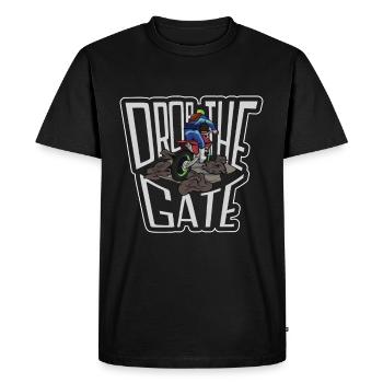 Dirt Bike Dirt Bike Riding Motocross Dirt Biking - T-shirt Premium bio Homme - noir - Devant - Nico (187cm)