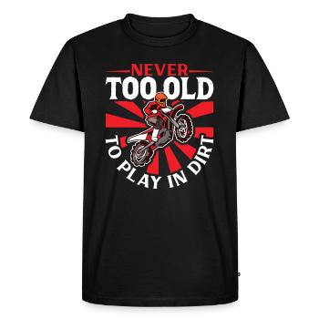 Dirt Bike Dirt Bike Riding Motocross Dirt Biking - T-shirt Premium bio Homme - noir - Devant - Nico (187cm)