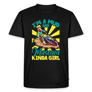Dirt Bike Dirt Bike Riding Motocross Dirt Biking - T-shirt Premium bio Homme - noir - Devant - Nico (187cm)