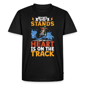 Dirt Bike Dirt Bike Riding Motocross Dirt Biking - T-shirt Premium bio Homme - noir - Devant - Nico (187cm)