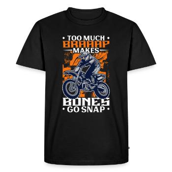 Dirt Bike Dirt Bike Riding Motocross Dirt Biking - T-shirt Premium bio Homme - noir - Devant - Nico (187cm)