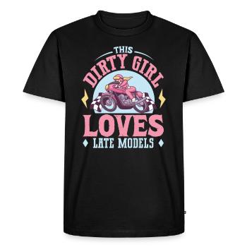 Dirt Bike Dirt Bike Riding Motocross Dirt Biking - T-shirt Premium bio Homme - noir - Devant - Nico (187cm)