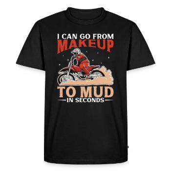 Dirt Bike Dirt Bike Riding Motocross Dirt Biking - T-shirt Premium bio Homme - noir - Devant - Nico (187cm)
