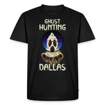 Enquêteur paranormal Dallas Ghost Hunter Ghost - T-shirt Premium bio Homme - noir - Devant - Nico (187cm)