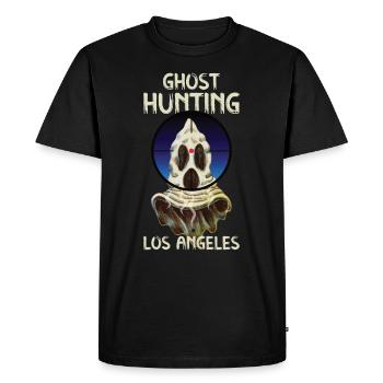 Enquêteur paranormal Los angeles Ghost Ghost - T-shirt Premium bio Homme - noir - Devant - Nico (187cm)