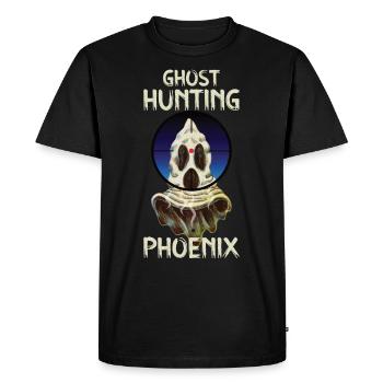 Enquêteur paranormal Phoenix Ghost Hunter Ghost - T-shirt Premium bio Homme - noir - Devant - Nico (187cm)