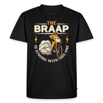 Dirt Bike Dirt Bike Riding Motocross Dirt Biking - T-shirt Premium bio Homme - noir - Devant - Nico (187cm)