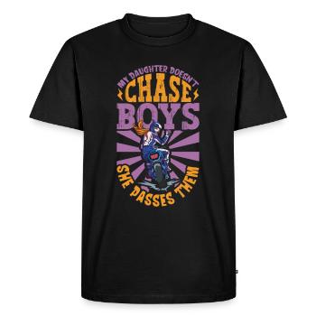 Dirt Bike Dirt Bike Riding Motocross Dirt Biking - T-shirt Premium bio Homme - noir - Devant - Nico (187cm)