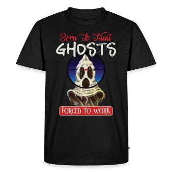 Recherche paranormale Chasseur de fantômes d’Halloween - T-shirt Premium bio Homme - noir - Devant - Nico (187cm)