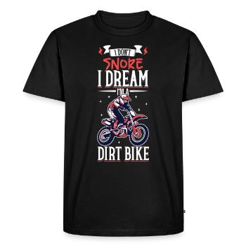 Dirt Bike Dirt Bike Riding Motocross Dirt Biking - T-shirt Premium bio Homme - noir - Devant - Nico (187cm)