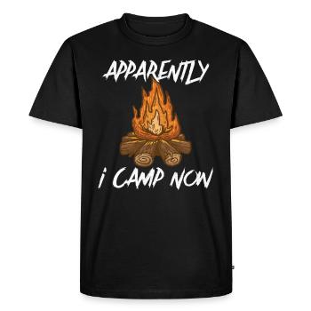Scout Camping Outdoor Campfire Hiking Backpacking - Men's Premium Organic T-Shirt - black - Front - Nico (187cm)