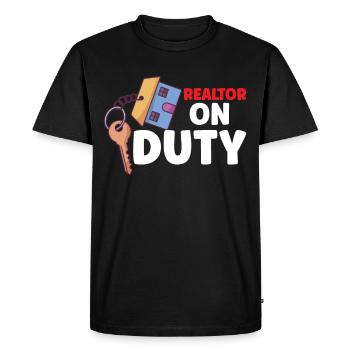 Real Estate Agent Realtor Home Closing Investor - Men's Premium Organic T-Shirt - black - Front - Nico (187cm)