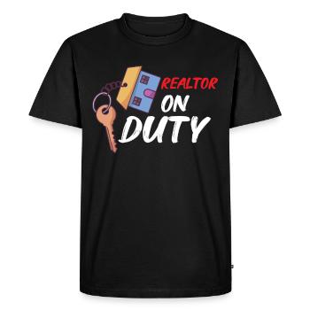 Real Estate Agent Realtor Home Closing Investor - Men's Premium Organic T-Shirt - black - Front - Nico (187cm)