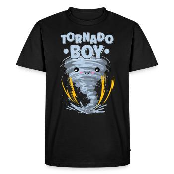 Météorologie Kids Tornado Storm, The Storm Fan - T-shirt Premium bio Homme - noir - Devant - Nico (187cm)