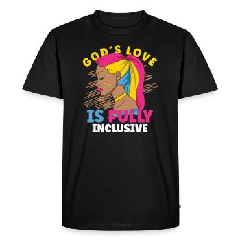 Afro Black Girl Pride Afro Girl Afrocentric - Men's Premium Organic T-Shirt - black - Front - Nico (187cm)