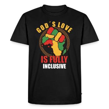 Afro Black Girl Pride Afro Girl Afrocentric - Men's Premium Organic T-Shirt - black - Front - Nico (187cm)