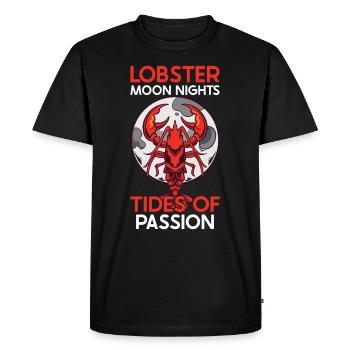 Homard Lune Écrevisse Bouillir Cajun Homard Cadeau - T-shirt Premium bio Homme - noir - Devant - Nico (187cm)