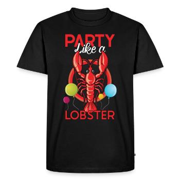 Homard Écrevisse Bouillir Cajun Homard Cadeau Fruits de mer - T-shirt Premium bio Homme - noir - Devant - Nico (187cm)
