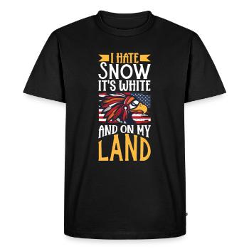 Indian Aborigines History of the Indigenous People - Men's Premium Organic T-Shirt - black - Front - Nico (187cm)