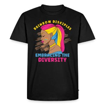 Pansexual Gay Pansexuality Asexual Asexuality - Men's Premium Organic T-Shirt - black - Front - Nico (187cm)