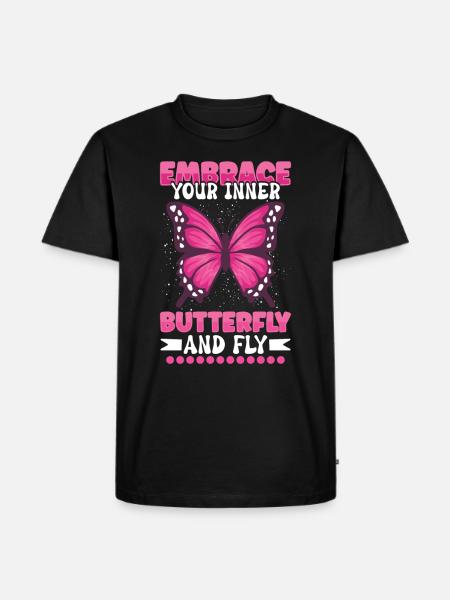 Insecte papillon monarque Monarque Habitat - T-shirt Premium bio Homme - noir