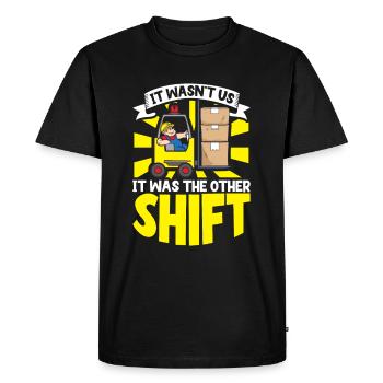 Forklift Driver Warehouse Forklift - Men's Premium Organic T-Shirt - black - Front - Nico (187cm)