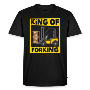 Forklift Driver Warehouse Forklift - Men's Premium Organic T-Shirt - black - Front - Nico (187cm)