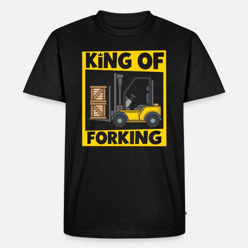 Gabelstaplerfahrer Lager Gabelstapler - Männer Premium Bio T-Shirt - Schwarz