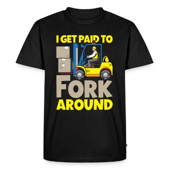 Forklift Driver Warehouse Forklift - Men's Premium Organic T-Shirt - black - Front - Nico (187cm)