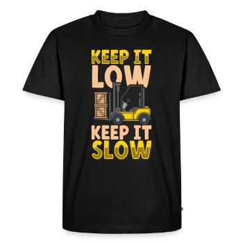 Forklift Driver Warehouse Forklift - Men's Premium Organic T-Shirt - black - Front - Nico (187cm)