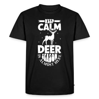 Deer Hunting Deer Hunters Hunting Season Buck Hunting - Men's Premium Organic T-Shirt - black - Front - Nico (187cm)