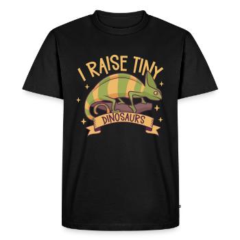 Chameleon Reptile Propriétaire Lizard Reptile Pet - T-shirt Premium bio Homme - noir - Devant - Nico (187cm)